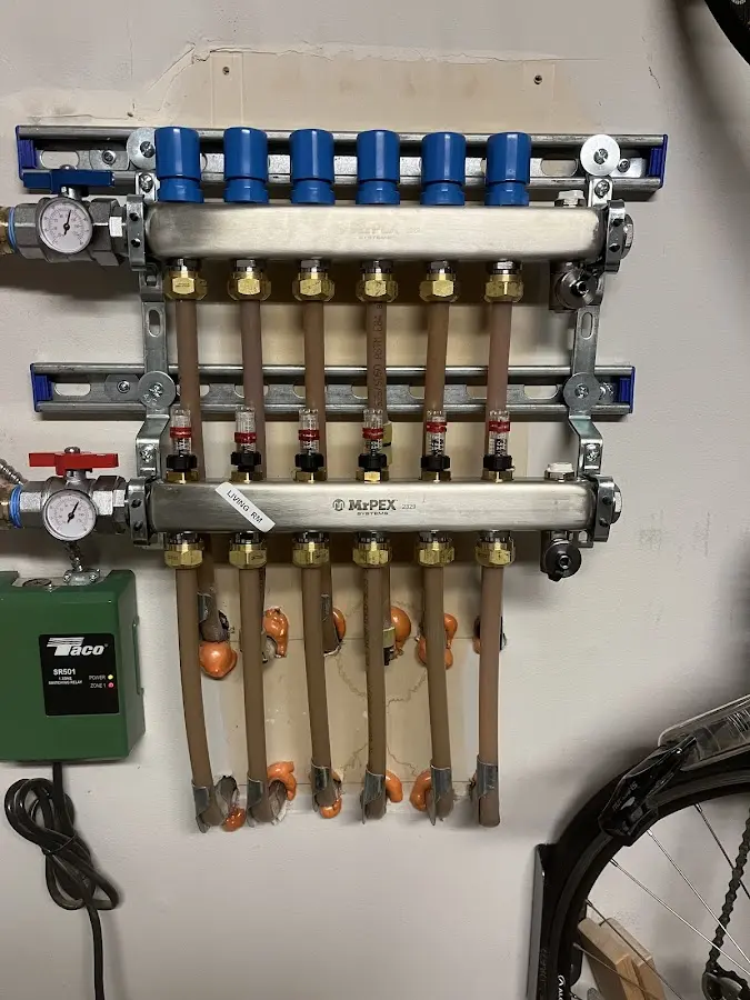 Plumber performing Gas Line Installation at a residential property in Marion Oaks